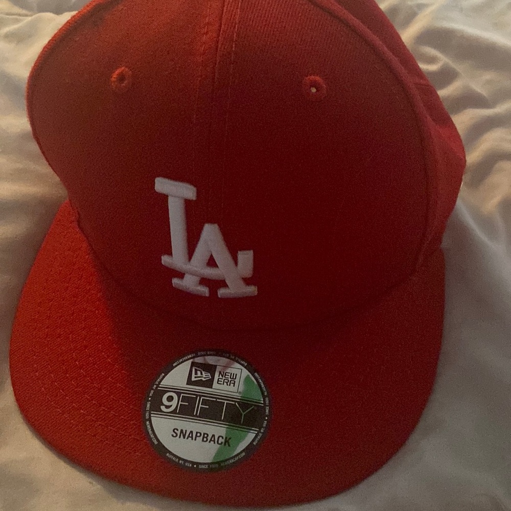 Red LA Cap Snapback